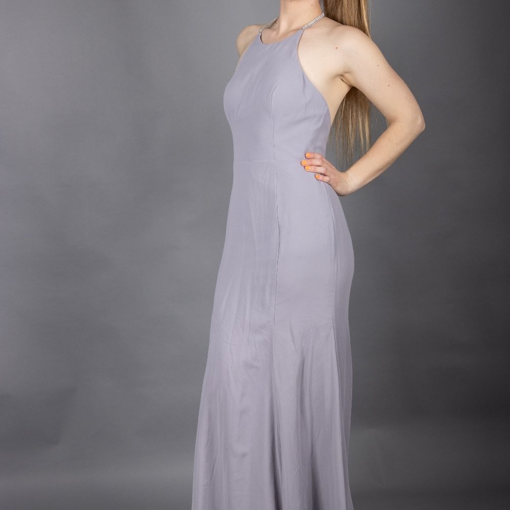 Azazie Ryo Dress in Fog size A4